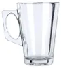 A clear, studio shot of a single glass mug with a handle against a white background. Podgląd zdjęcia produktu