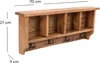 RUSTIKALE WANDGARDEROBE mit Fächern "VINTAGE 70" | Produktbild-Vorschau 2