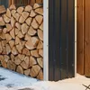 Wiata na drewno opałowe „Kalmar” ze stali 158 x 47 x 152 Podgląd zdjęcia produktu 4
