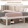 Bettrahmen Holzbett, 208 x 96 cm Bettgestell mit Kopfteil Produktbild-Vorschau 4