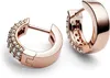 Pandora Creolen 282622C01 14 Karat rosevergoldet Pavé Produktbild-Vorschau 2