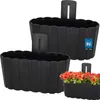 KOTARBAU® Lot de 2 jardinières Balcon Pot de fleurs mural Voir les images du produit 1