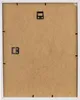 The back of a white picture frame with a brown cardboard backing and two black hanging mechanisms. Náhled obrázku produktu