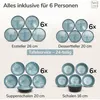PURE LIVING Geschirrset Ibiza aus Steingut, 24-tlg., für 6 Produktbild-Vorschau 18
