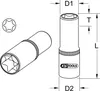 KS Tools 918.1766, Buchse, 1/2", Metrisch, 1 Kopf/Köpfe, Produktbild-Vorschau 2