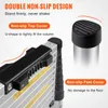 Close-up marketing image of a telescopic ladder's non-slip features. Anteprima dell’immagine prodotto