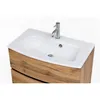 Badezimmer Einzelwaschtisch 80 cm Wotaneiche Nb. LAURIA-03  Produktbild-Vorschau 3