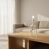 Tischleuchte, Weiß, ohne Schirm, Schalter, Fuß, H 39 cm Produktbild-Vorschau 3