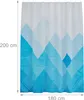 Relaxdays Duschvorhang geometrisch, Bad Vorhang 180x200, Produktbild-Vorschau 4