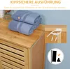 kleankin Badezimmerschrank Badschrank mit 2 Lamellentüren, Produktbild-Vorschau 7