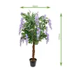 Blauregen Wisteria 120 cm wie echt künstlich Glyzinienbaum Produktbild-Vorschau 7