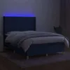 The Living Store Boxspringbett mit Matratze & LED Blau Produktbild-Vorschau 4