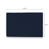 A dark blue cushion on a white background with dimensions indicated. Produktbild-Vorschau