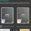 Two illuminated bathroom mirrors showing different light colors and a control panel. Anteprima dell’immagine prodotto