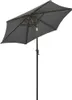 vidaXL Parasol avec éclairage LED Anthracite 200x211 cm Alu Voir les images du produit 1