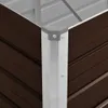PUEAZU Garten-Hochbeet Braun 100 x 40 x 77 cm Verzinkter Produktbild-Vorschau 5