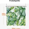 Duschvorhang Grün Blätter Pflanze 240x180cm Badevorhang Produktbild-Vorschau 6