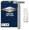 King C. Gillette Rasierhobel für Männer, Metall, Silber Produktbild-Vorschau 1