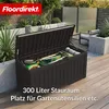 Floordirekt Gartenbox Holz-Optik wetterfeste Kissenbox 300L Produktbild-Vorschau 3