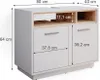 Szafka pod umywalkę Vicco Beatrice Biały 80 x 64 cm, Model Podgląd zdjęcia produktu 3