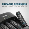 ABSINA Akku Ladegerät Set X4 für AA, AAA & 9V - Produktbild-Vorschau 2