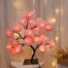 Kunstplant rozenstruik lamp – 40 cm – 30 warmwitte LED's – Productafbeelding-voorbeeld 1