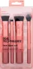 A set of four makeup brushes in their retail packaging. Produktbild-Vorschau