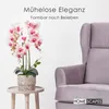 HOMESCAPES Umělá růžovo-bílá orchidej Phalaenopsis ve Náhled obrázku produktu 6
