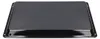 A black baking tray seen from a top-down perspective, angled slightly to the front. Produktbild-Vorschau