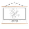 MuchoWow® Textilposter Deutschland - Münster - Stadtplan - Produktbild-Vorschau 1
