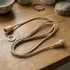ENNA Freiluft Leuchtenkabel 5m IP64 E27, Beige geflochtenes Produktbild-Vorschau 3