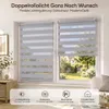 Sekey Doppelrollo 115×210 cm Thermorollo ohne Bohren duo Produktbild-Vorschau 3