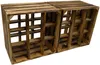 3er set Weinregal 9er geflammt Flaschenregal Weinschrank Produktbild-Vorschau 5