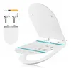 SONGMICS WC-Sitz lange D-Form, Absenkautomatik, abnehmbarer Produktbild-Vorschau 2