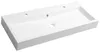 Sapho Orinoko - Lavabo doppio 1000x420 mm, con sfioratore, Anteprima dell’immagine prodotto 1