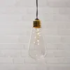 LED Dekoleuchte Glow - 5 warmweiße LED in klarer Glühbirne - H: 13cm - D: 6cm - Batterie - Timer Produktbild-Vorschau
