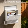 Wiltec Briefkasten mit Zeitungsrolle, weiß, 305 x 95 x 335 Produktbild-Vorschau 7