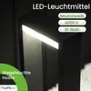 A close-up of a black LED outdoor lamp with a light strip. Anteprima dell’immagine prodotto