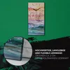 Wanduhr Bürouhr Leinwand Bild Geräuschlos 30x60 Ölgemälde Produktbild-Vorschau 5