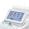 A close-up view of a modern white cosmetic device with a touchscreen interface and control knobs. Produktbild-Vorschau