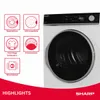 Sharp KD-NHA0S6GW1C-DE Wärmepumpentrockner, 10 kg, Produktbild-Vorschau 3