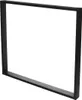 A black metal table leg frame on a white background. Produktbild-Vorschau