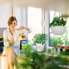 Relaxdays Vaso da fiori sospeso con serbatoio d'acqua, set Anteprima dell’immagine prodotto 3