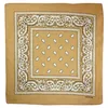 Bandana Tuch Paisley Muster 02 natur weiß quadratisches Produktbild-Vorschau 2