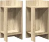 vidaXL Boční stolky 2 ks s policí Sonoma-dub 25,5x27x60 cm Náhled obrázku produktu 1