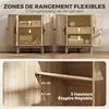 Wohnzimmer-Sideboard, ovales Aufbewahrungsm?bel mit 4 Produktbild-Vorschau 7