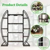 A product details image for a plant stand with growth lights, featuring close-up shots of its features and the main product. Produktbild-Vorschau