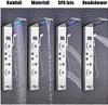 Sprchový panel z nerezové oceli s LCD displejem a masážními Náhled obrázku produktu 4