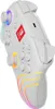 A white Nintendo Switch controller with colorful LED accents. Produktbild-Vorschau