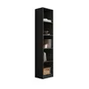 Modernes Standregal R40 Schwarz 182x40x30 cm mit offenen Produktbild-Vorschau 3